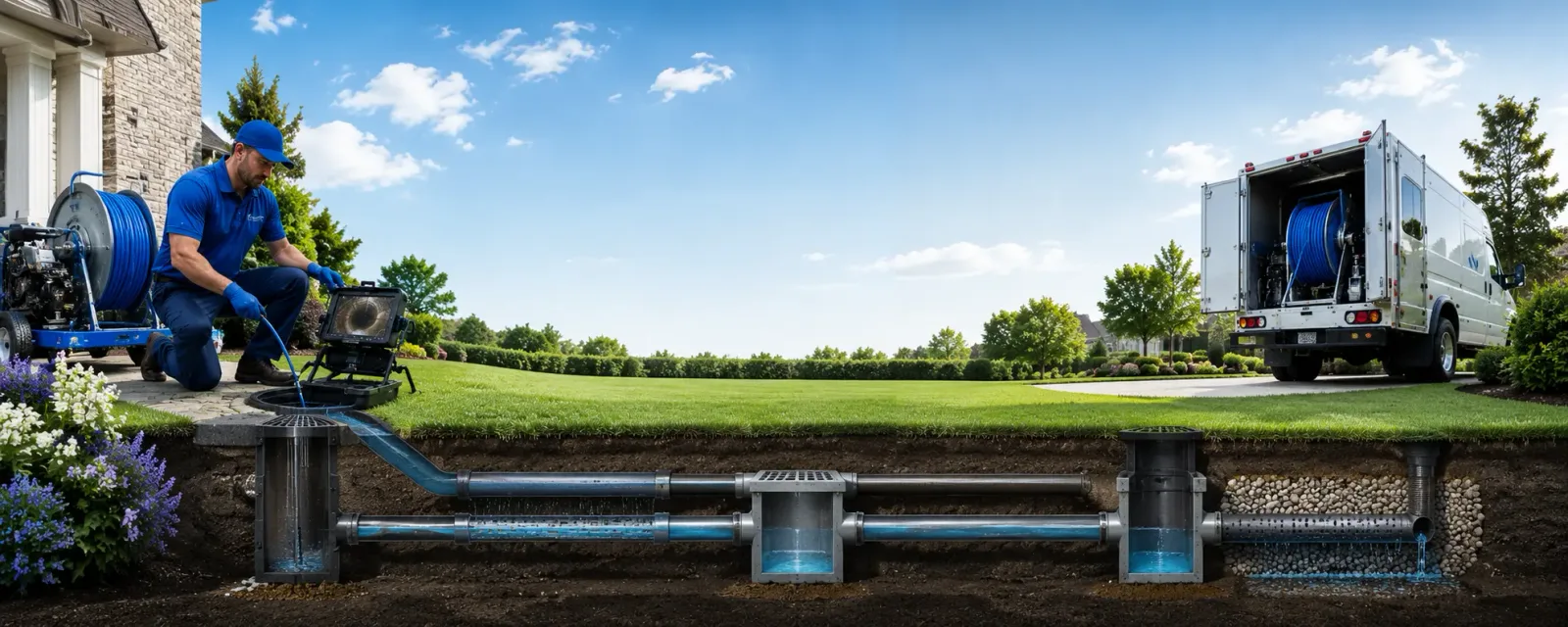 Outdoor drain cleaning information for Corning, KS